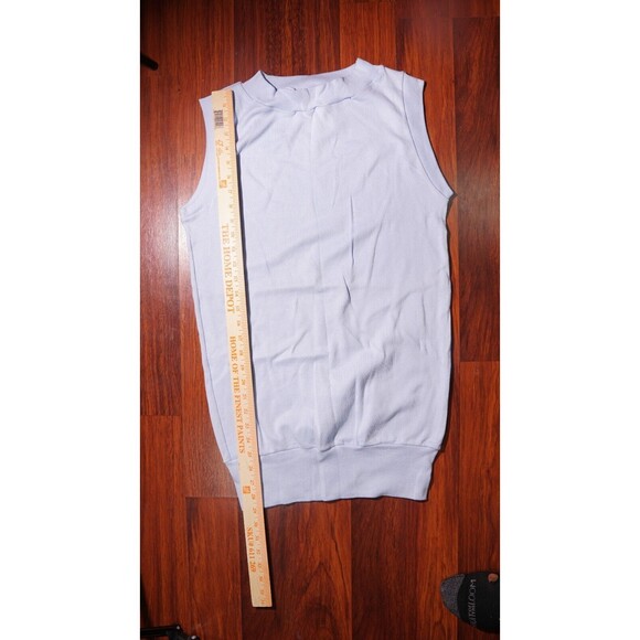 NEW American Apparel Baby Blue Sleeveless Knit Dress Medium - Picture 1 of 11
